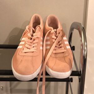 pink adidas sneakers size 11 - never worn